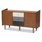 Baxton Studio Halden Mid-Century Walnut Brown and Grey Gradient Finished Wood 2-Door Dining Room Sideboard 178-11022-Zoro - alternate 1